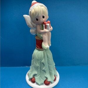 Precious Moments Angel Figurine Bell with Gift